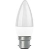 8W BC FROSTED LED CANDLE