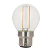 2W BC LED CLEAR ROUND